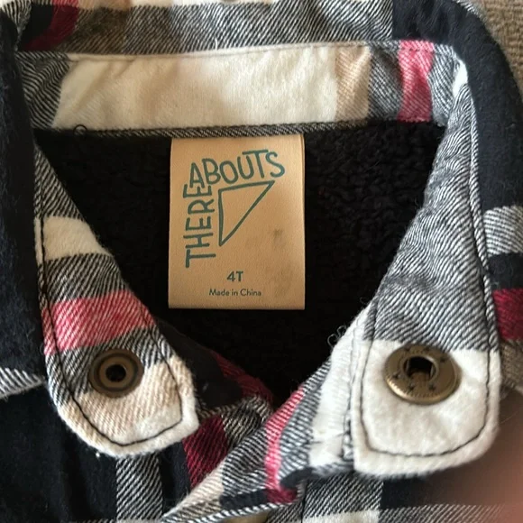 There Abouts Snap Front Plaid Jacket Size 4T - Picture 2 of 6
